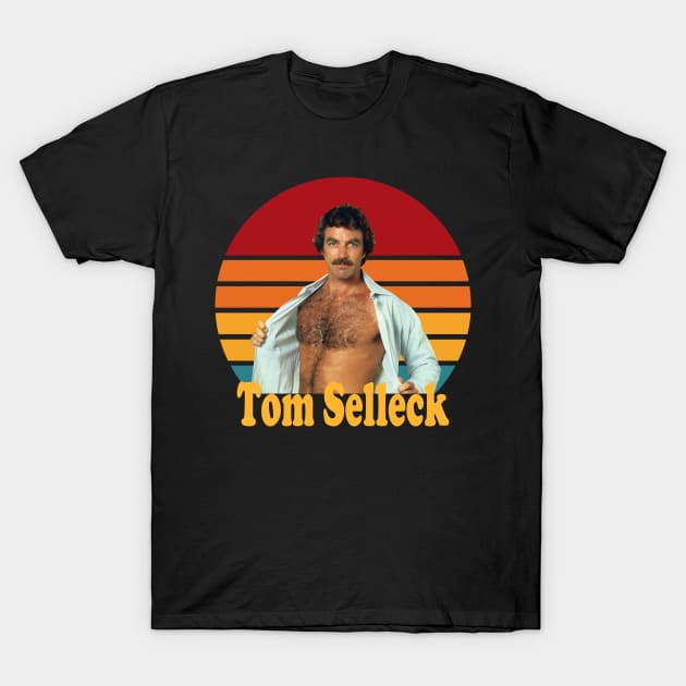 Tom selleck-Retro T-Shirt by kilshamy